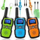 Walkie Talkies Wishouse M8 recarregável para crianças e adultos, pacote com 3 Walkie Talkies Wishouse M8 recarregável para crianças e adultos, pacote com 3