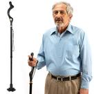 Walking Cane Medical King Special Balancing 10 Heights Black