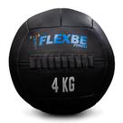 Wall Ball 4kg Medicine Ball 100 Couro Exercício Funcional Funcional Flexbe Fitness