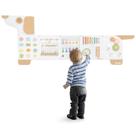 Wall Busy Board Beright Dog Activity para crianças brancas