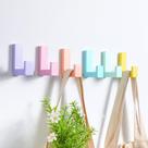 Wall Hooks Teenyyou Cute Kids Coat, adesivo de madeira, pacote com 6 Wall Hooks Teenyyou Cute Kids Coat, adesivo de madeira, pacote com 6