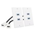 Wall Plate Cable Matters, pacote com 2 portas, 8K HDMI, branco