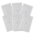 Wall Plate Safety Innovations, fecho automático, 7,6 x 12 cm, pacote com 6 Wall Plate Safety Innovations, fecho automático, 7,6 x 12 cm, pacote com 6