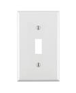 Wallplate Leviton 1-Gang Toggle Device Switch branco
