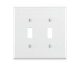 Wallplate Leviton 80709-W 2-Gang Toggle Device Switch branco