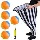 WAMEIJU Granny Pants Yard Game Black White Stripes