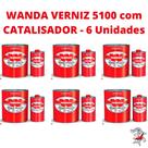 Wanda Kit Verniz 5100 PU com Catalisador com 6 Unidades