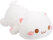 WAQIA Cute Cat Plush Toy Throw Pillow Stuffed Animals Pet C