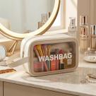 Washbag Bolsa Nécessaire Feminina Para Maquiagem Multifunções banheiro a prova d'agua Média