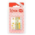 Washi Tape Love Molin - 5 Unidades (4x0,5mm x 3m e 1x15mm x 3m)