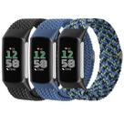 Watch Band Wizvv Braided Nylon, pacote com 3 unidades para Fitbit Charge 5/6