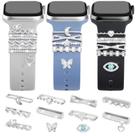 Watch Charms JR.DM Super Bling com anéis decorativos para iWatch