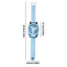 Watch Fan Kids Cartoon Handheld Wristband Ventilador elétrico Brinquedos de presente do dia das crianças