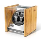 Watch Winder Watch Winder Smith Real Bamboo Double para 2 relógios
