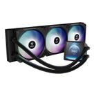 Water cooler 360mm gamdias aura gl 360 lcd, argb, black, aura gl 360 lcd