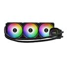 Water cooler 360mm gamdias aura gl 360 lite, argb, black aura gl360 lite