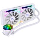 Water Cooler Fortrek Breezy 240mm, Branco, ARGB, 2 Fans, AMD e Intel