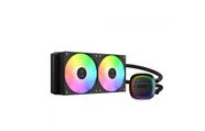 Water Cooler Gamdias Aura GL 240 V2, 240mm, ARGB, Intel/AMD, Black