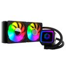 Water Cooler Pcyes Tundra Black Vulcan, 240mm, ARGB, Intel/AMD, TDP 250W, Preto - WCTBV240
