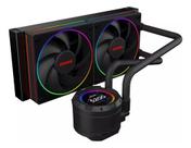 Water Cooler Pcyes Vision 240mm Black Vulcan - Tela Lcd 2,1