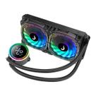 Water Cooler Rise Mode 240mm ARGB 5V 3 Pinos Intel AMD com Display de Temperatura