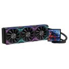 Water cooler round5 zephyro black argb 360mm amd/intel com display lcd r5-wc-zephyro-360b-2224