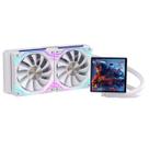 Water cooler round5 zephyro white argb 240mm amd/intel com display lcd r5-wc-zephyro-240w-2223