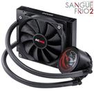 Water cooler sangue frio 2 120mm (intel/amd) mangueiras de nylon -