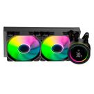 Water Cooler Vision Display Duex, 240mm, RGB, Preto DXWC240VISION
