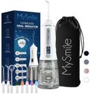 Water Dental Flosser MySmile Powerful Cordless 350 ml branco