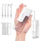 Water Flosser COSLUS Mini T40 portátil sem fio branco Water Flosser COSLUS Mini T40 portátil sem fio branco