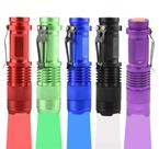 WAYLLSHINE Kit de Lanternas Multicoloridas: Vermelha, Azul, Verde, UV 395, LED Branco