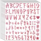 Waynoda Adesivos de Letras com Glitter 810 Peças Rose Gold 10 Folhas