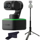 Webcam Insta360 Link PTZ 4K com sensor 1/2, rastreamento de IA