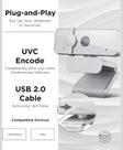 Webcam Lenovo 300 Full HD Com 2 Microfones Integrados 1080p 30fps USB Cinza Claro