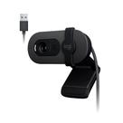 Webcam Logitech Brio 100 Full HD 30 FPS, Microfone, USB-A, Correção Automática, Grafite - 960-001586 Webcam Logitech Brio 100 Full HD 30 FPS, Microfone, USB-A, Correção Automática, Grafite - 960-001586