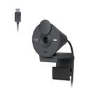 Webcam Logitech Brio 300 Full HD, 1080p, 30 FPS, USB-C, Microfone Integrado, Grafite - 960-001413