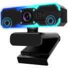 Webcam NBPOWER 1080p 60FPS com Microfone e Luz RGB - Streaming