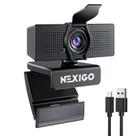 Webcam NexiGo N60 Pro (Gen 2) 1080P com microfone e capa de privacidade