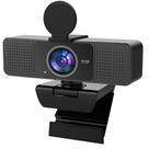 Webcam PEATOP 4K para PC com foco automático e microfone com cancelamento de ruído