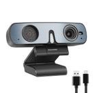 Webcam ROCWARE RC28 1080P 60FPS com microfone cardioide e omnidirecional