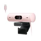 Webcam + Suporte Logitech Brio 500 Full HD, 1080p, 30 FPS, com Microfones Duplos, USB, Suporte Incluso, Rosa - 960-001418 Webcam + Suporte Logitech Brio 500 Full HD, 1080p, 30 FPS, com Microfones Duplos, USB, Suporte Incluso, Rosa - 960-001418