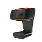Webcam USB para PC 1080p com Microfone, Preto e Laranja
