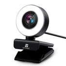 Webcam VITADE 960A USB Pro HD 1080P com anel de luz e microfone