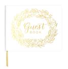 Wedding Guest Book Bloom Daily Planners Gold Floral Hardcove