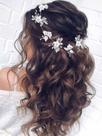 Wedding Hair Vine Unicra Bride Silver Flower Crystal Bead