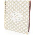 Wedding Planner Bloom Daily Planners Gold Scallops 9x11