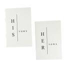 Wedding Vow Books yeencheer His and Hers - Papel pautado
