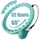 Weighted Hoola Circle Our Starry 32 Knots para adultos, verde