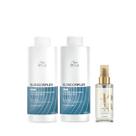 Wella BlondorPlex Care Line Sh 1000ml + Cond 1000ml + Óleo Light 100ml